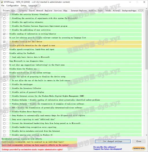图片[1]-W10Privacy(系统隐私保护工具) v5.1.0.2 绿色版-资源妙妙屋