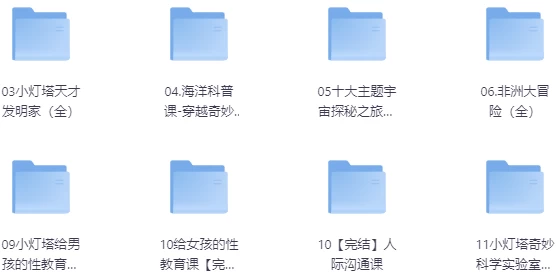 儿童教育小灯塔系列大合集-资源妙妙屋