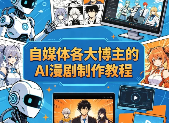 自媒体各大博主的AI漫剧制作教程-资源妙妙屋