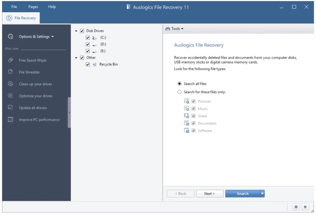 图片[1]-Auslogics File Recovery 恢复丢失文件 v12.2.0.6 便携版-资源妙妙屋