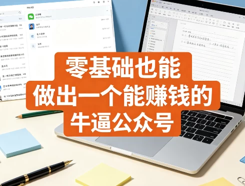 零基础也能做出一个能赚钱的牛逼公众号-资源妙妙屋