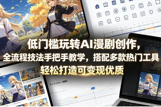 低门槛玩转AI漫剧创作,全流程技法教学-资源妙妙屋
