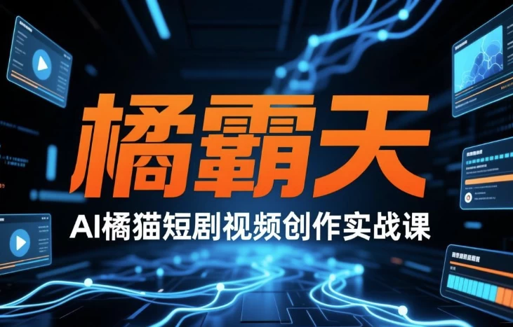 橘霸天·AI橘猫短剧视频创作实战课-资源妙妙屋