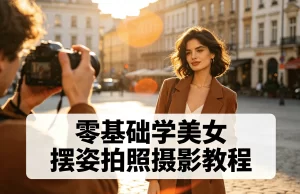 零基础学美女摆姿拍照摄影教程-资源妙妙屋