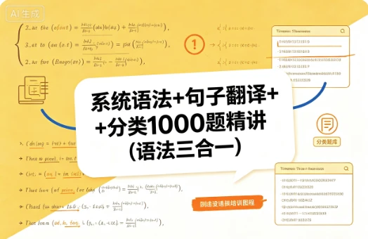 系统语法+句子翻译+分类1000题精讲（语法三合一）-资源妙妙屋