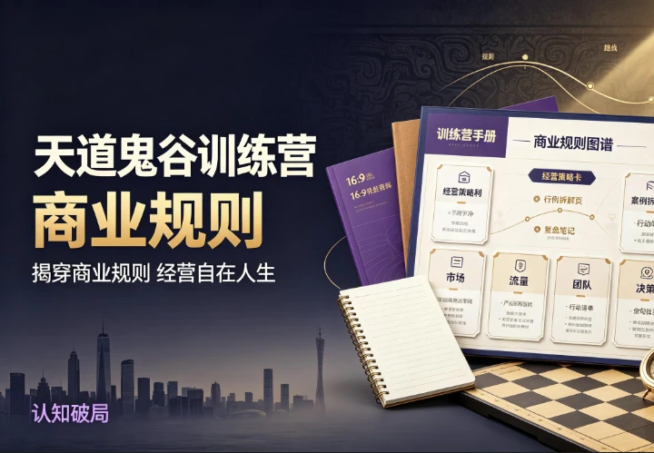 天道鬼谷训练营，揭穿商业规则经营自在人生-资源妙妙屋